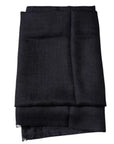 Dolce & Gabbana Black Cashmere Foulard Neck Wrap Shawl Scarf