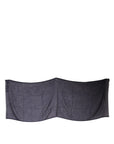 Dolce & Gabbana Black Cashmere Foulard Neck Wrap Shawl Scarf