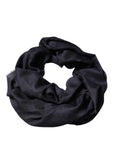 Dolce & Gabbana Black Cashmere Foulard Neck Wrap Shawl Scarf