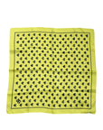 Dolce & Gabbana Yellow Hearts Silk Square Bandana Scarf