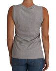 Dolce & Gabbana Elegant Sleeveless Lace Embroidered Top