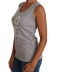 Dolce & Gabbana Elegant Sleeveless Lace Embroidered Top