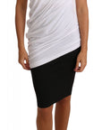 Cavalli Elegant White Tie Back Tank Top Tee