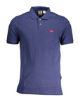 Levi's Blue Cotton Men Polo