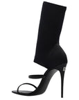 Dolce & Gabbana Black Nylon Sandal