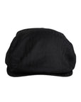 Dolce & Gabbana Black Wool Newsboy Capello Cabbie Hat
