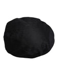 Dolce & Gabbana Black Wool Newsboy Capello Cabbie Hat