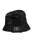 Dolce & Gabbana Black Cotton Stretch Bucket Hat
