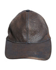 Dolce & Gabbana Brown Goatskin Leather Baseball Cap