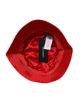 Dolce & Gabbana Red Logo Monogram Nylon Bucket Hat