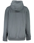 Cavalli Class Sleek Gray Fleece Hooded Sweatshirt