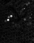 Dolce & Gabbana Black Sequined Nylon Ski Mask Balaclava Hat