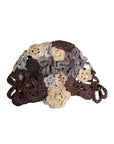 Dolce & Gabbana Multicolor Floral Silk Crochet Beanie Hat