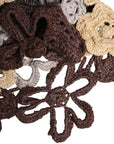 Dolce & Gabbana Multicolor Floral Silk Crochet Beanie Hat
