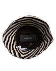 Dolce & Gabbana Black White Stripes Cotton Bucket Cap