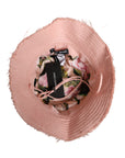 Dolce & Gabbana Pink Cotton Wide Brim Bucket Hat