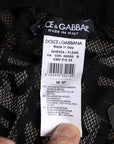 Dolce & Gabbana Black Logo Mesh Whole Head Wrap Hat