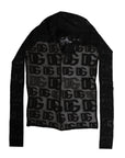 Dolce & Gabbana Black Logo Mesh Whole Head Wrap Hat