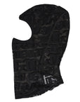 Dolce & Gabbana Black Logo Mesh Cotton Ski Mask Balaclava Hat