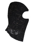 Dolce & Gabbana Black Logo Mesh Cotton Ski Mask Balaclava Hat