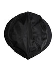 Dolce & Gabbana Black Cotton Wide Brim Bucket Hat