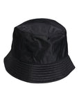 Dolce & Gabbana Black Cotton Wide Brim Bucket Hat