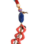 Dolce & Gabbana Multicolor Embellished Waist Chain Belt