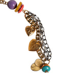 Dolce & Gabbana Multicolor Embellished Waist Chain Belt