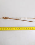 Dolce & Gabbana Gold Brass Cuore Heart Rose Crystal Embellished Necklace
