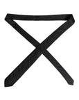 Dolce & Gabbana Black Patterned Silk Adjustable Necktie Tie