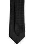 Dolce & Gabbana Black Patterned Silk Adjustable Necktie Tie