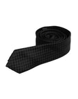 Dolce & Gabbana Black Circles Silk Adjustable Necktie Tie