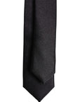 Dolce & Gabbana Black Solid Silk Adjustable Necktie Tie