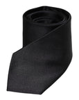 Dolce & Gabbana Black Solid Silk Adjustable Necktie Tie