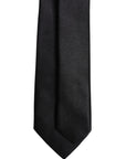 Dolce & Gabbana Black Solid Silk Adjustable Necktie Tie