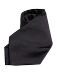 Dolce & Gabbana Black Solid Silk Adjustable Necktie Tie