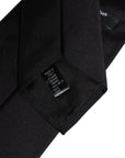 Dolce & Gabbana Black Solid Silk Adjustable Necktie Tie