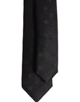 Dolce & Gabbana Black Circles Silk Adjustable Necktie Tie