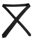 Dolce & Gabbana Black Circles Silk Adjustable Necktie Tie