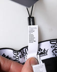 Dolce & Gabbana Black Cotton Stretch Men Regular Boxer Underwear