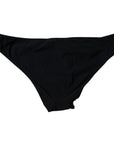 Dolce & Gabbana Black Nylon Stretch Mid Waist Panty Underwear