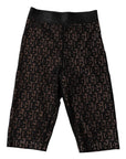 Dolce & Gabbana Black Logo Monogram Cropped Tights Underwear