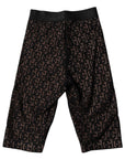 Dolce & Gabbana Black Logo Monogram Cropped Tights Underwear
