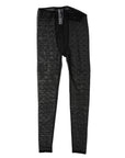 Dolce & Gabbana Black Logo Lace Lingerie Tights Pants Underwear