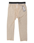 Dolce & Gabbana Beige DG Logo Nylon Cropped Tights Underwear