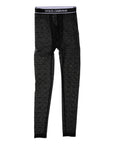 Dolce & Gabbana Black Logo Lace Lingerie Tight Pants Underwear