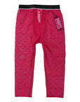 Dolce & Gabbana Fuchsia DG Logo Nylon Cropped Tights Underwear
