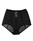 Dolce & Gabbana Black Logo Girdle High Waist Panty Underwear