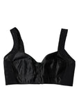 Dolce & Gabbana Black Nylon Balconcino Brassiere Underwear