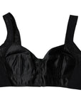 Dolce & Gabbana Black Nylon Balconcino Brassiere Underwear